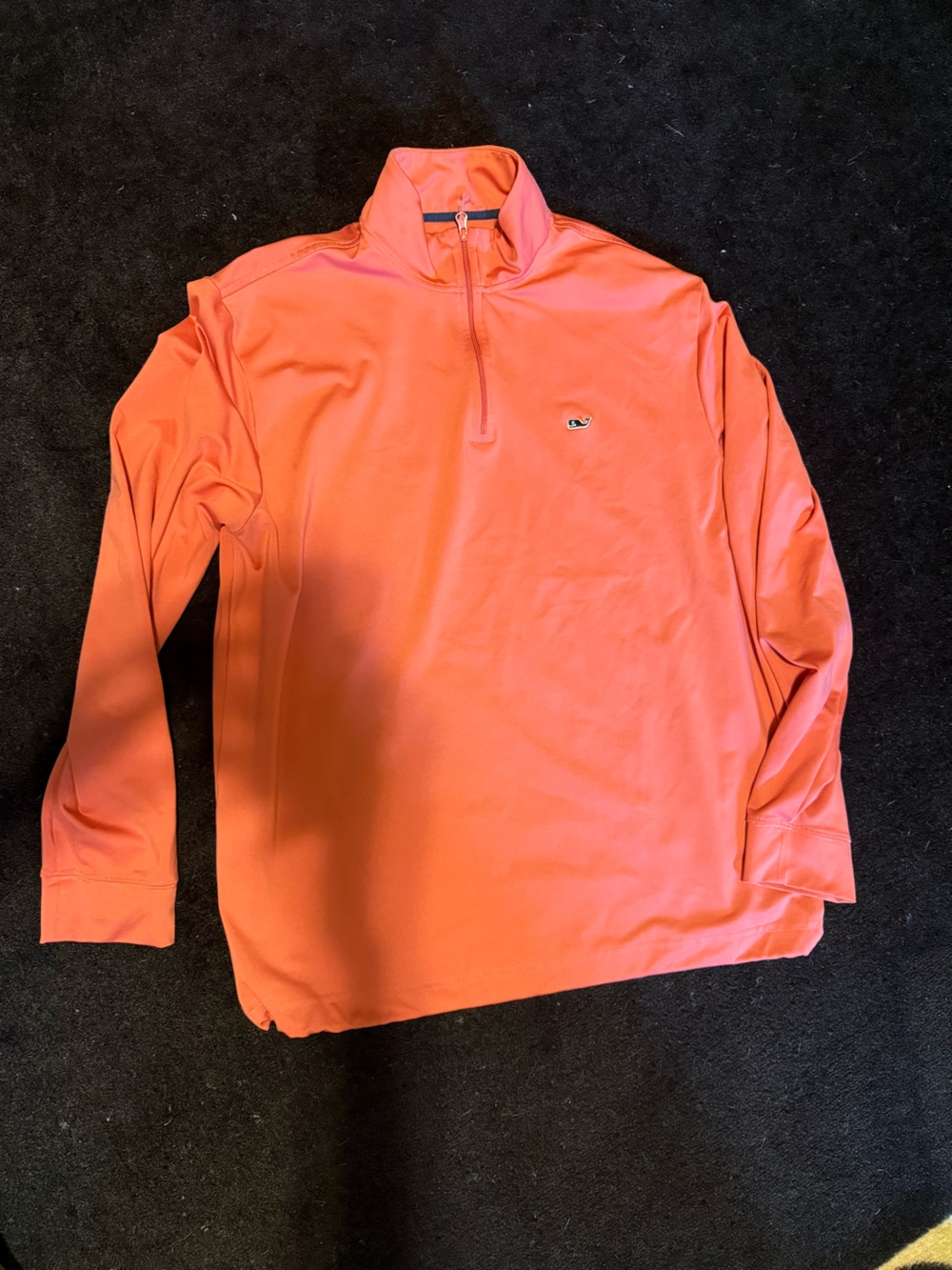 Men’s Vineyard Vines Performance Quarter-Zip Pullover (M, coral)